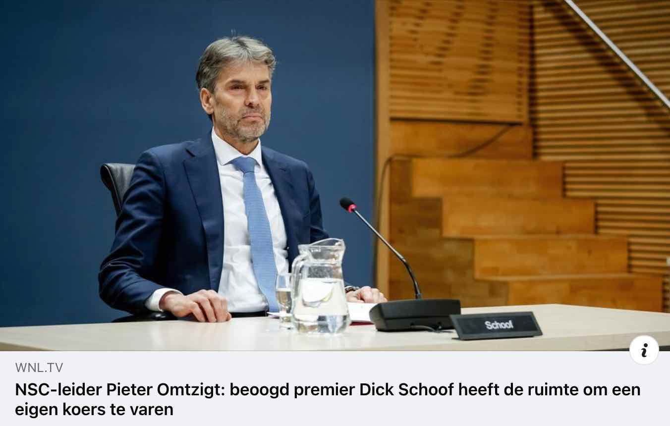 Premier Dick Schoof heeft de ruimte om een eigen koers te varen 